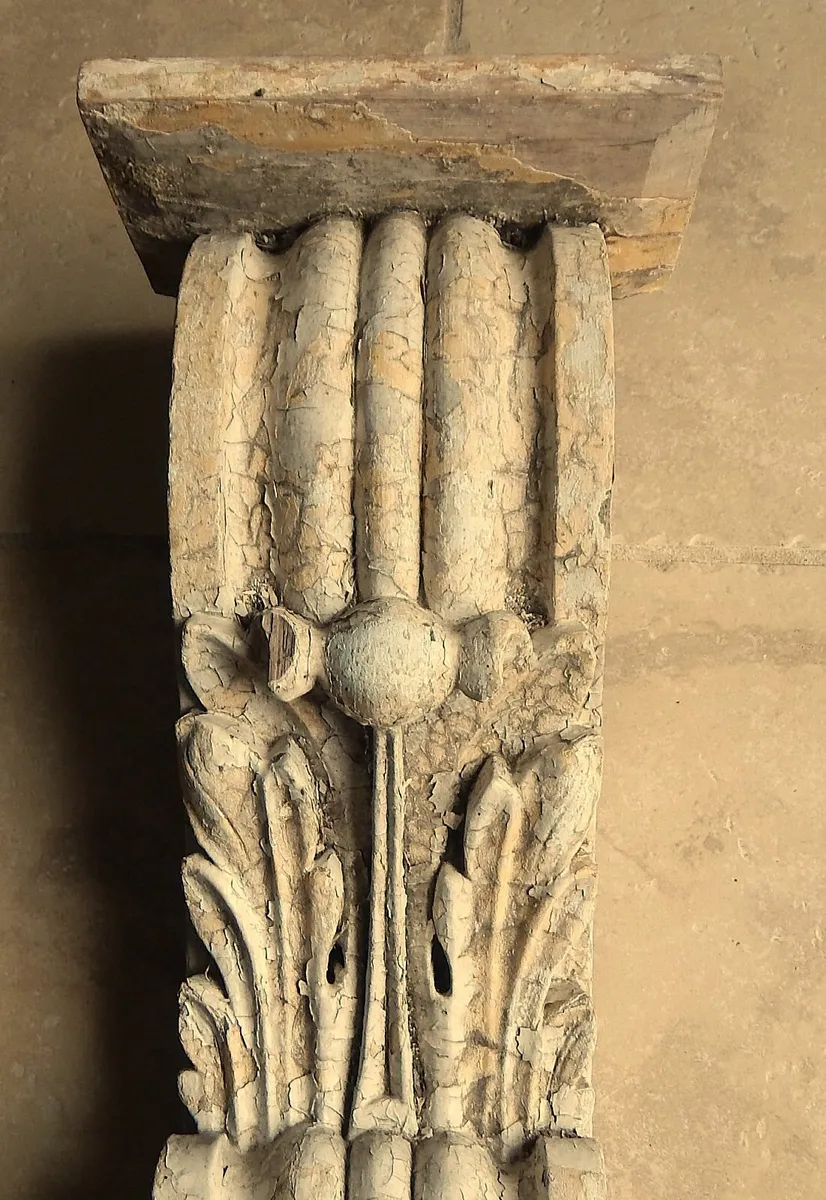 Large Vintage Oak Carved Architectural Corbel - Image 4