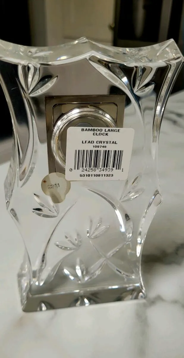 WATERFORD CRYSTAL BAMBOO CLOCK - Image 3