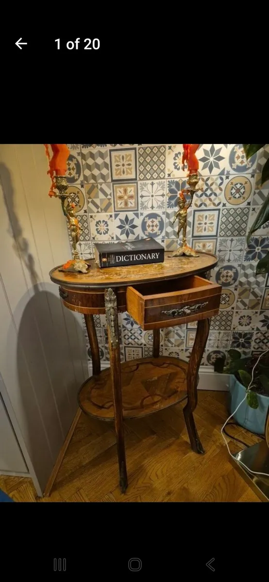 Vintage coffee table phone hallway living side - Image 1