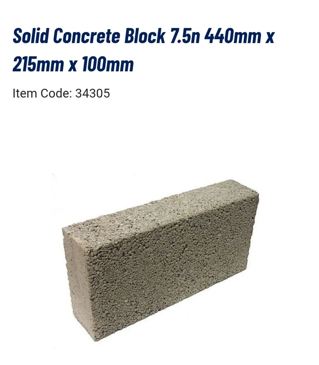 250 Solid Concrete Blocks - Image 3