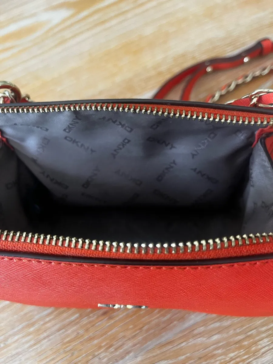 Orange DKNY Crossbody Bag - Image 4