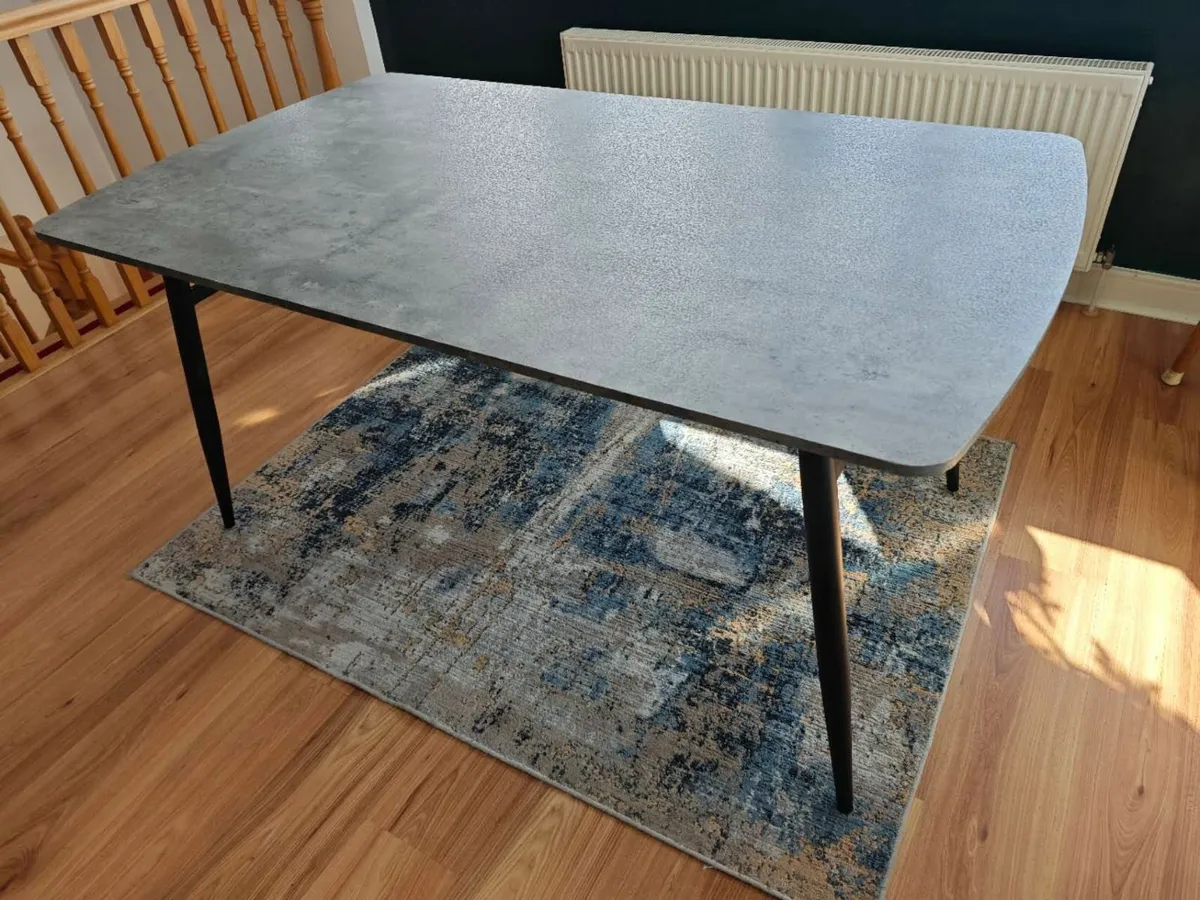 grey marble effect dinning table almost new Dublin - Image 2