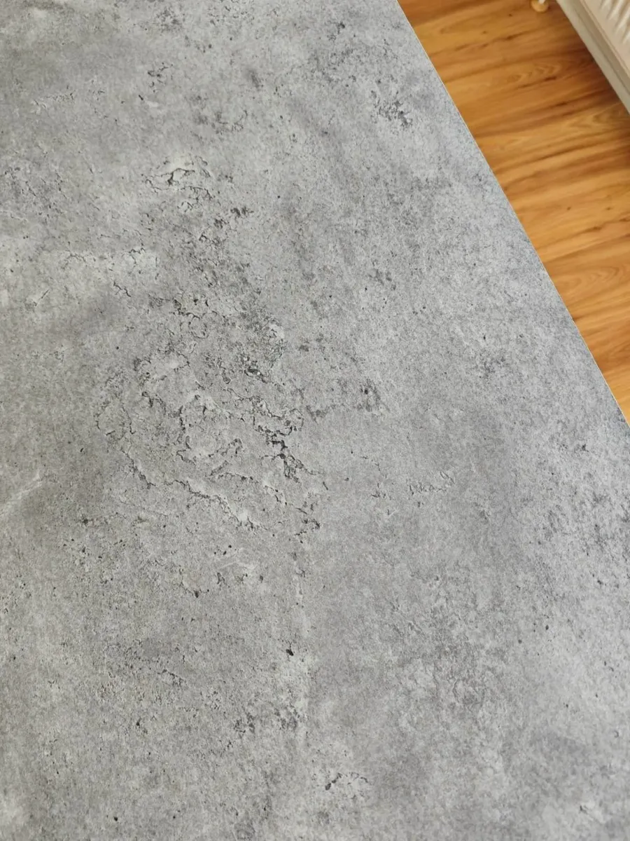 grey marble effect dinning table almost new Dublin - Image 4