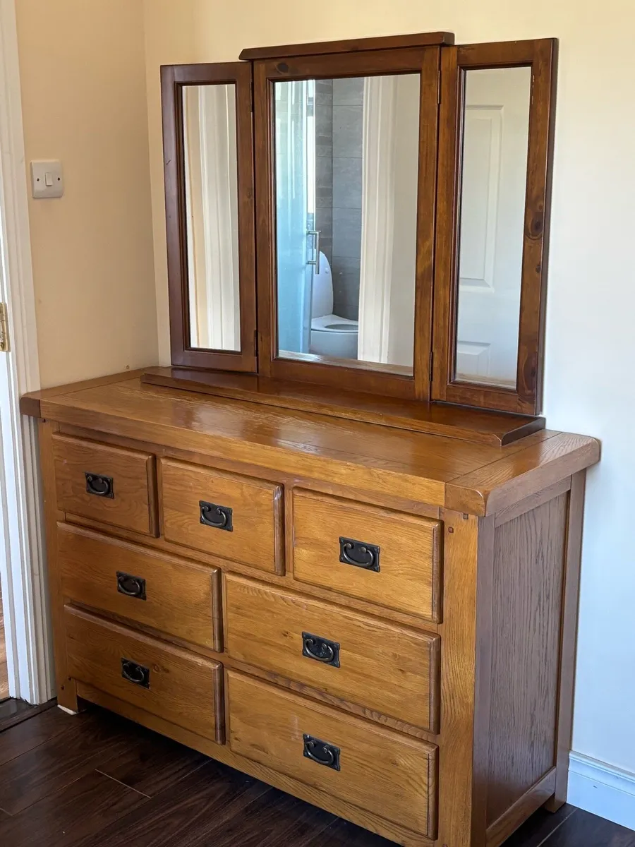 Wooden Dressing Mirror - Image 1