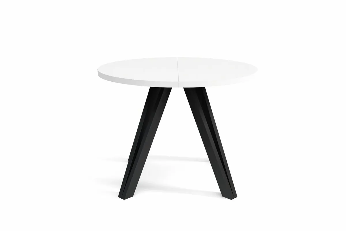 The Modern Extendable Black Round Dining Table - Image 4