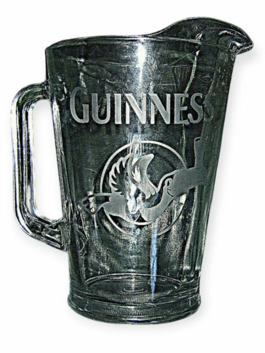 Vintage Glass Substantial Guinness Pitcher - Image 3