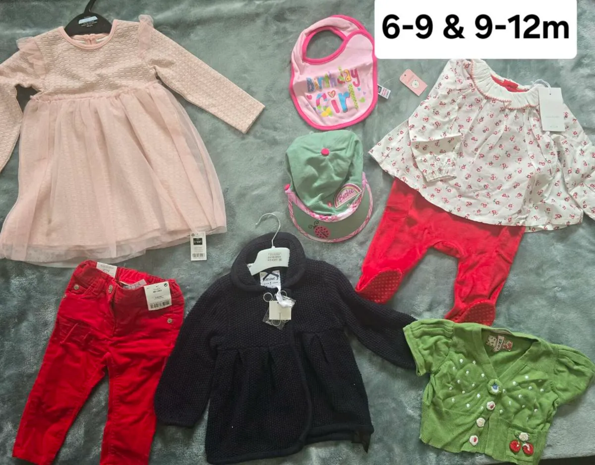 Baby girl new clothing bundles age 3-6m to 9-12m - Image 1