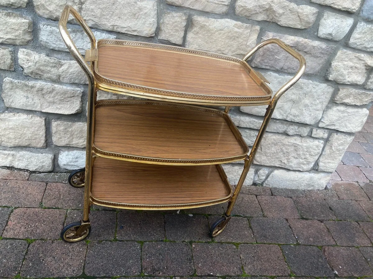 1970s vintage cocktail hostess trolley - Image 1