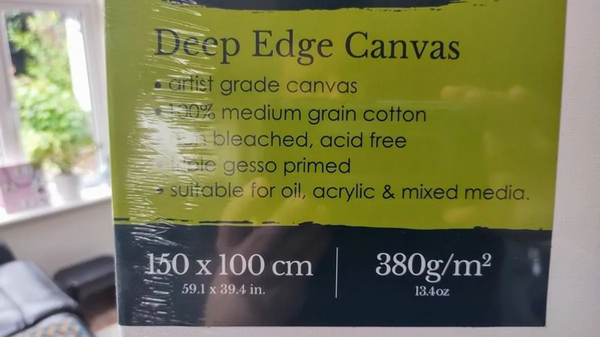 Large Artist-Grade Blank Canvas 150cm x 100cm - Image 4