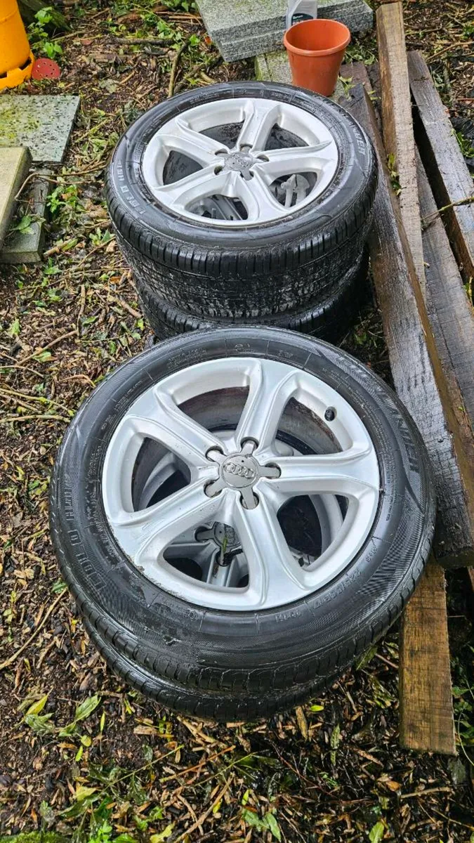 Alloys tires for Audi A4 225/55R17 - Image 1