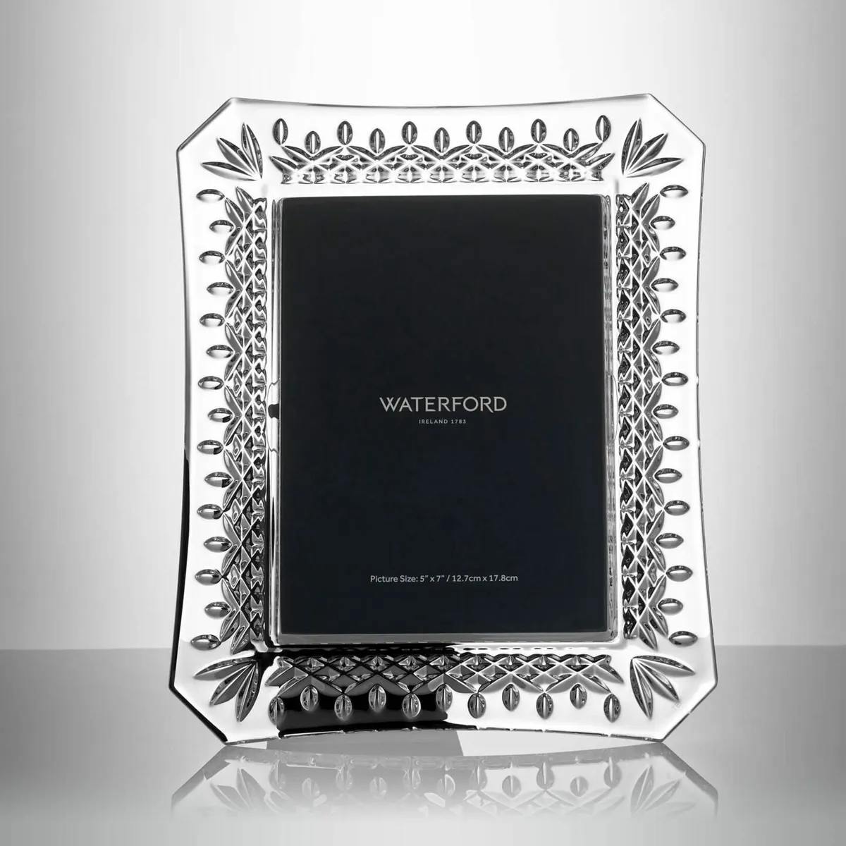 Waterford Lismore 5x7 Crystal Picture Frame 13x18 - Image 1