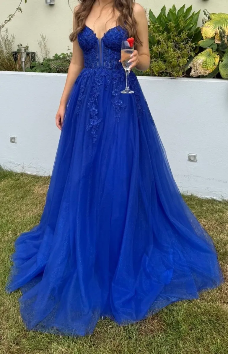 Debs Dress - Royal Blue - Image 2