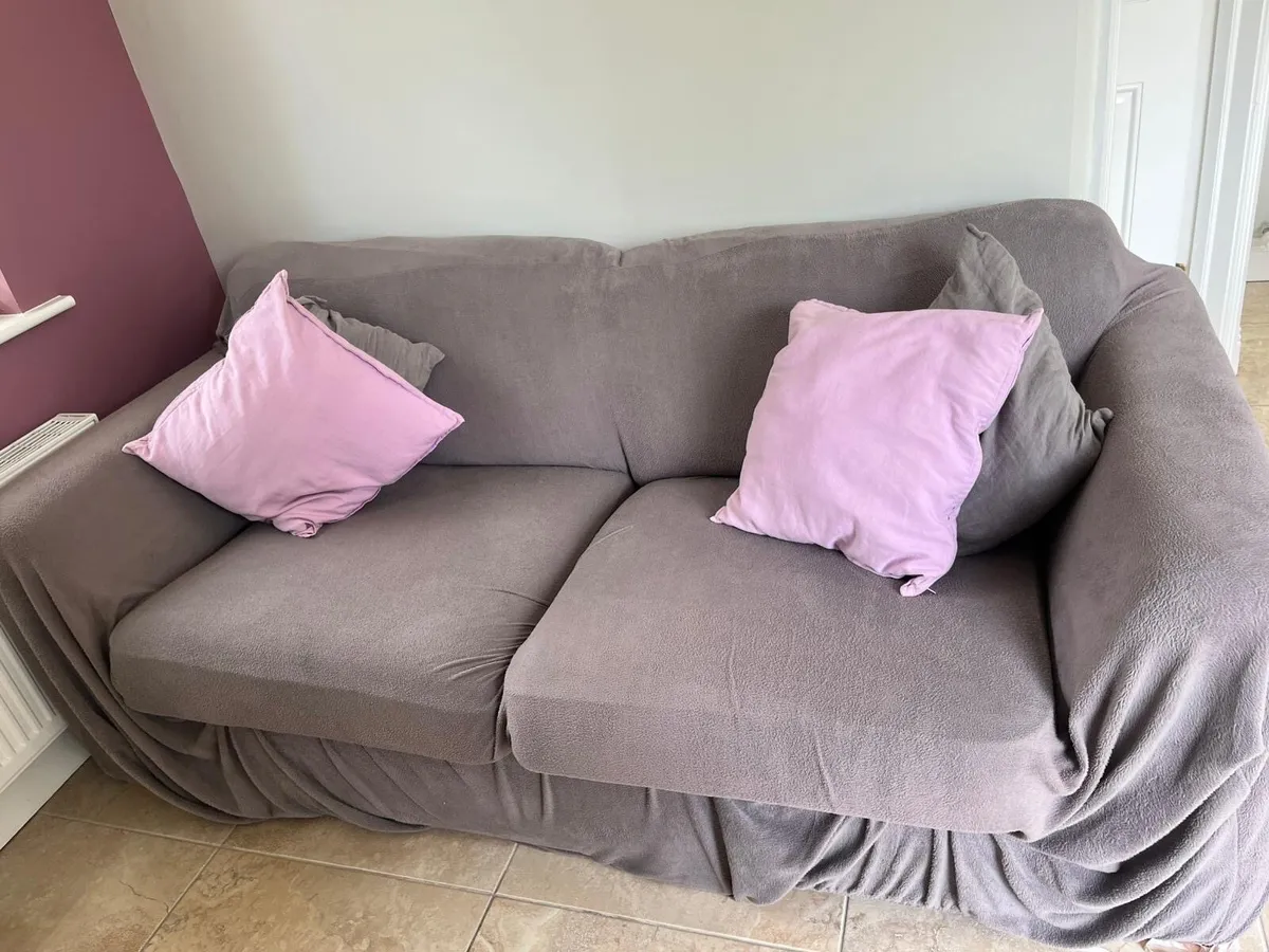 3 Seater Fabric Couch FREE TO TAKE AWAY - Image 1