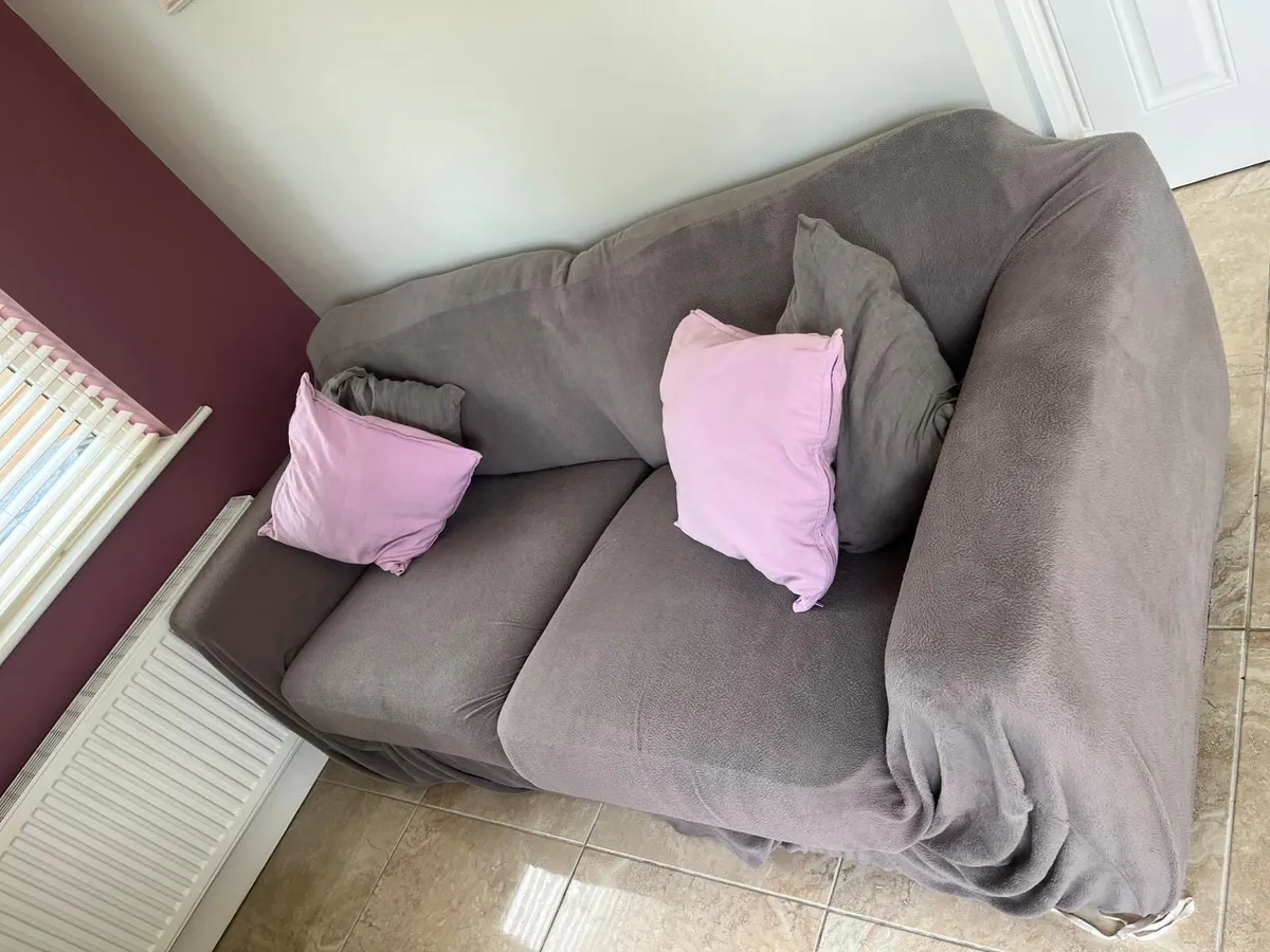 3 Seater Fabric Couch FREE TO TAKE AWAY - Image 2