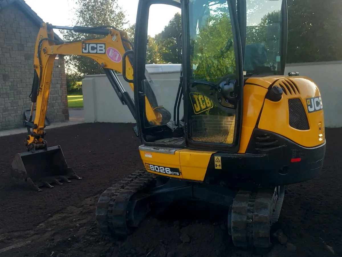 Two J C B mini diggers - Image 2
