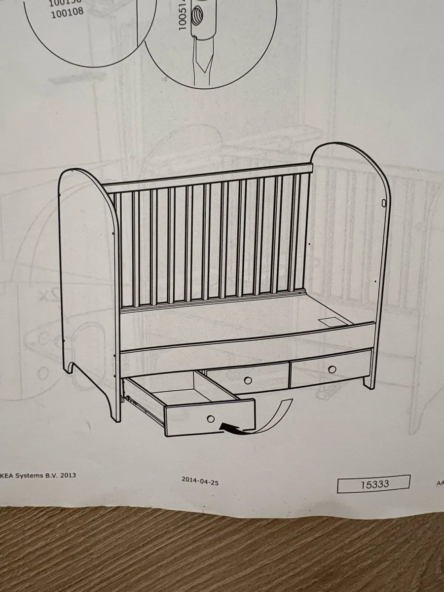 IKEA Cot and changing unit - Image 4