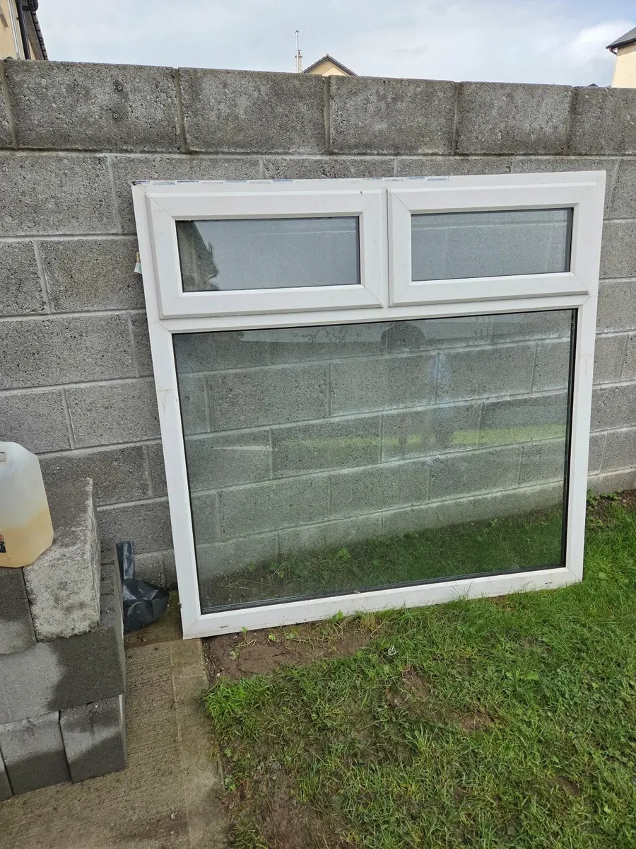 Double glaze PVC  white window