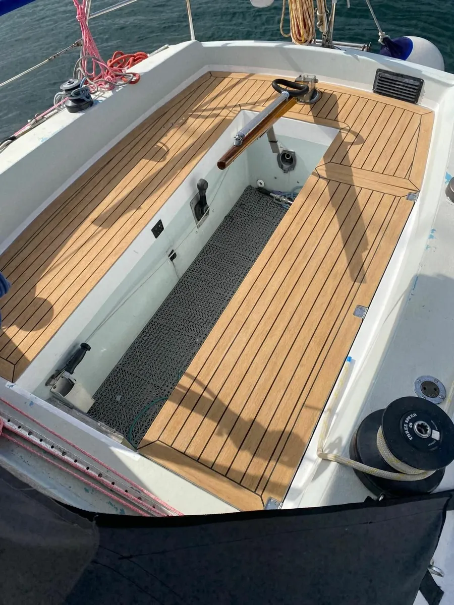 Yacht cockpit Teak replacement Swim Platforms - Image 1