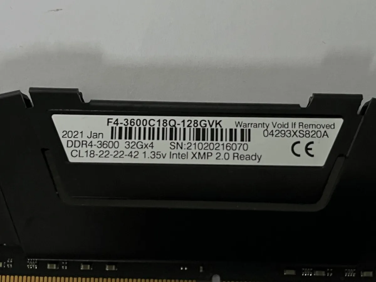 G.Skill Ripjaws V 32GB 3600MHZ CL18 - Image 3