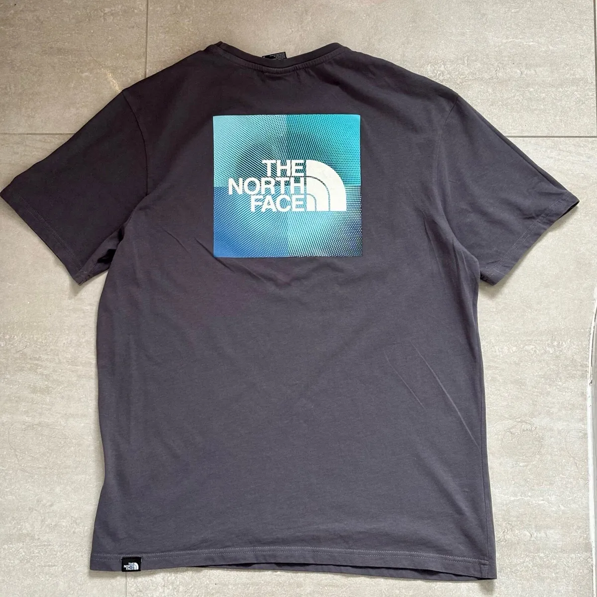 Grey The North Face t-shirt with back graphic - Image 1