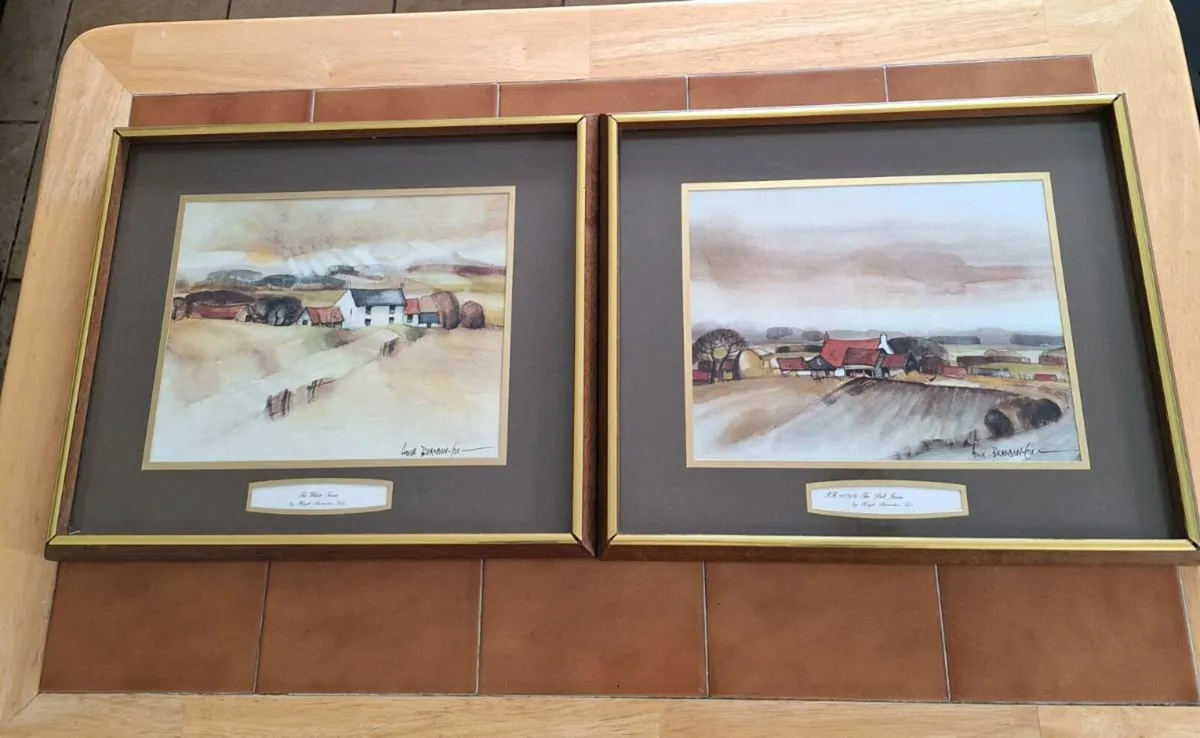 Pair of vintage signed prints by Hugh Brandon Cox - Image 1