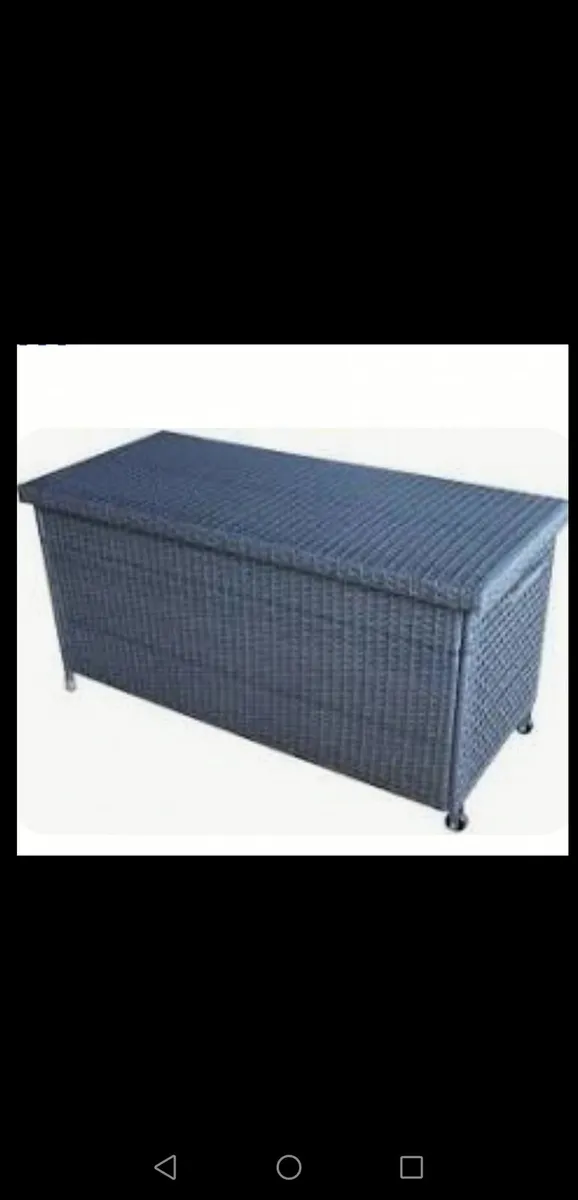 Brand New Rattan Wheeled Storage Box C/W Liner