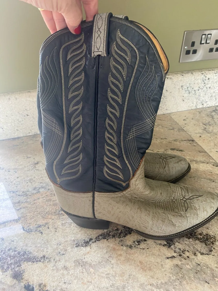 Men’s All-Leather Cowboy Boots . - Image 3