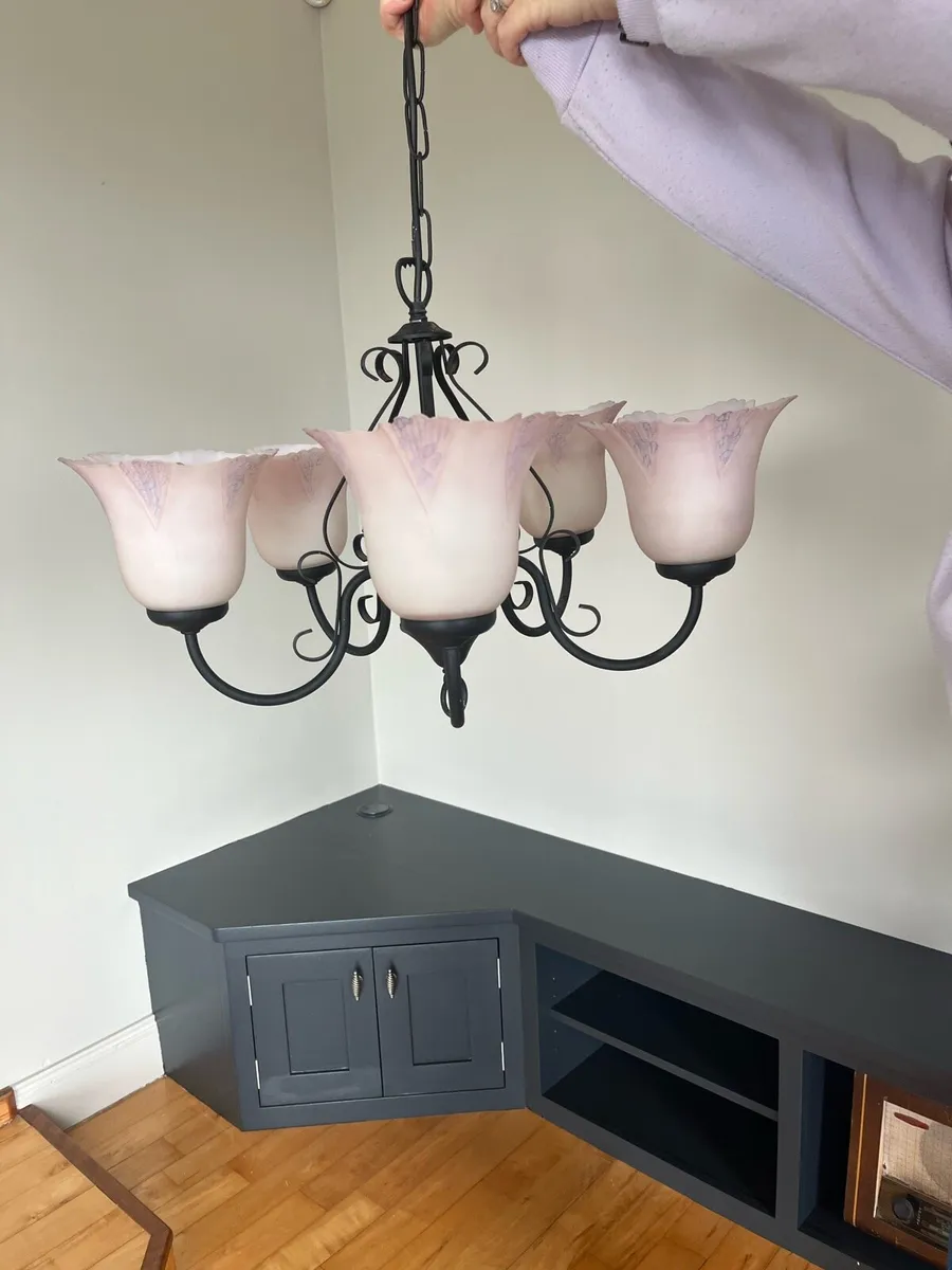 Wrought iron light fitting - Image 1