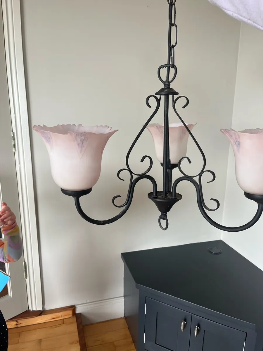 Wrought iron light fitting - Image 2