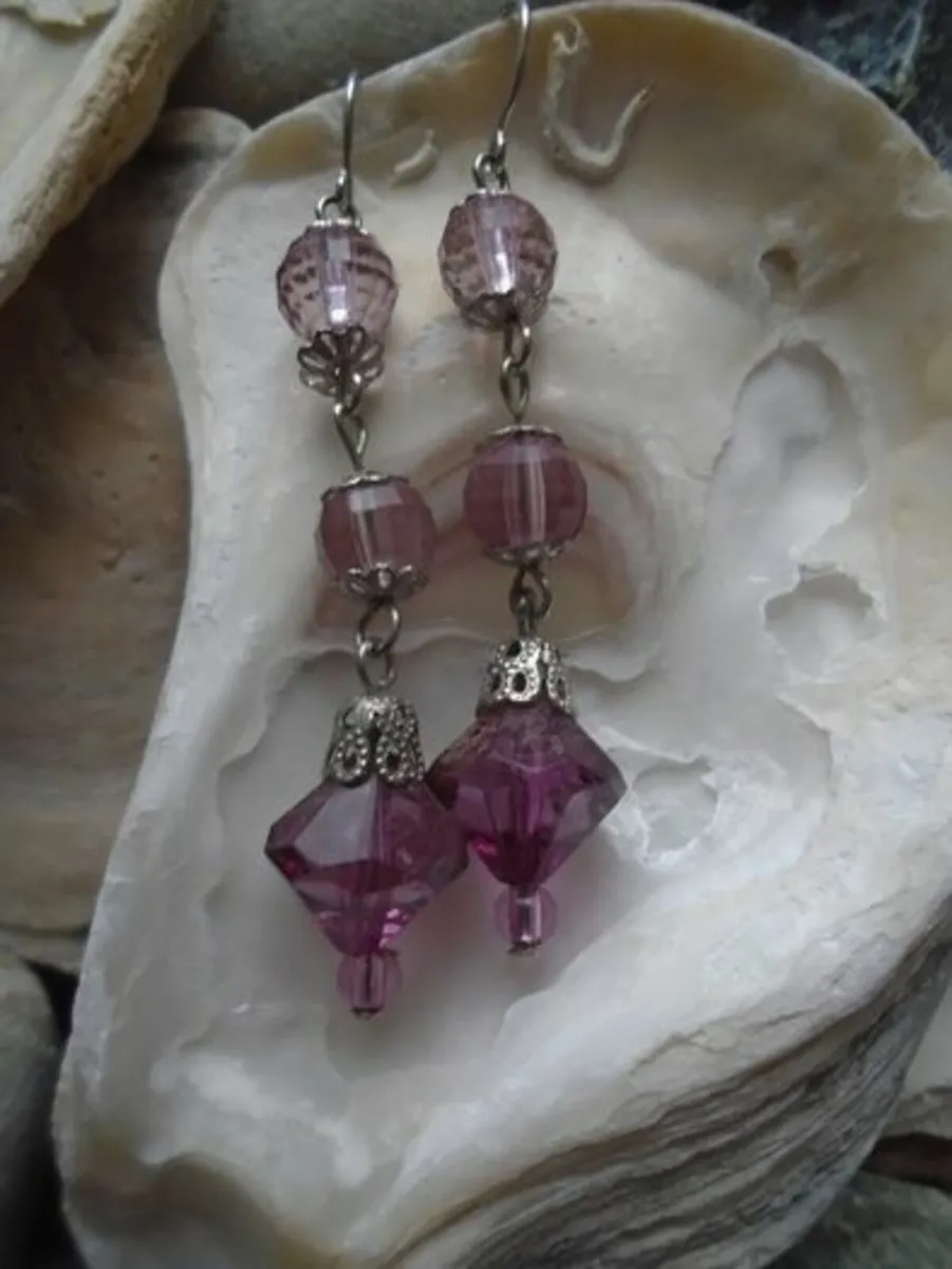 Earrings.Jewellery, Drop earrings - Image 1
