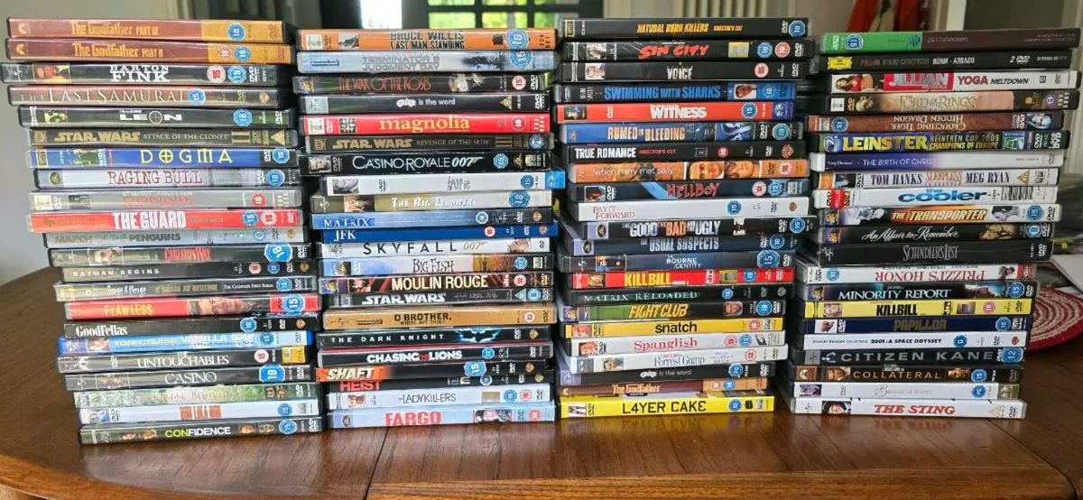90 DVDs - Image 1