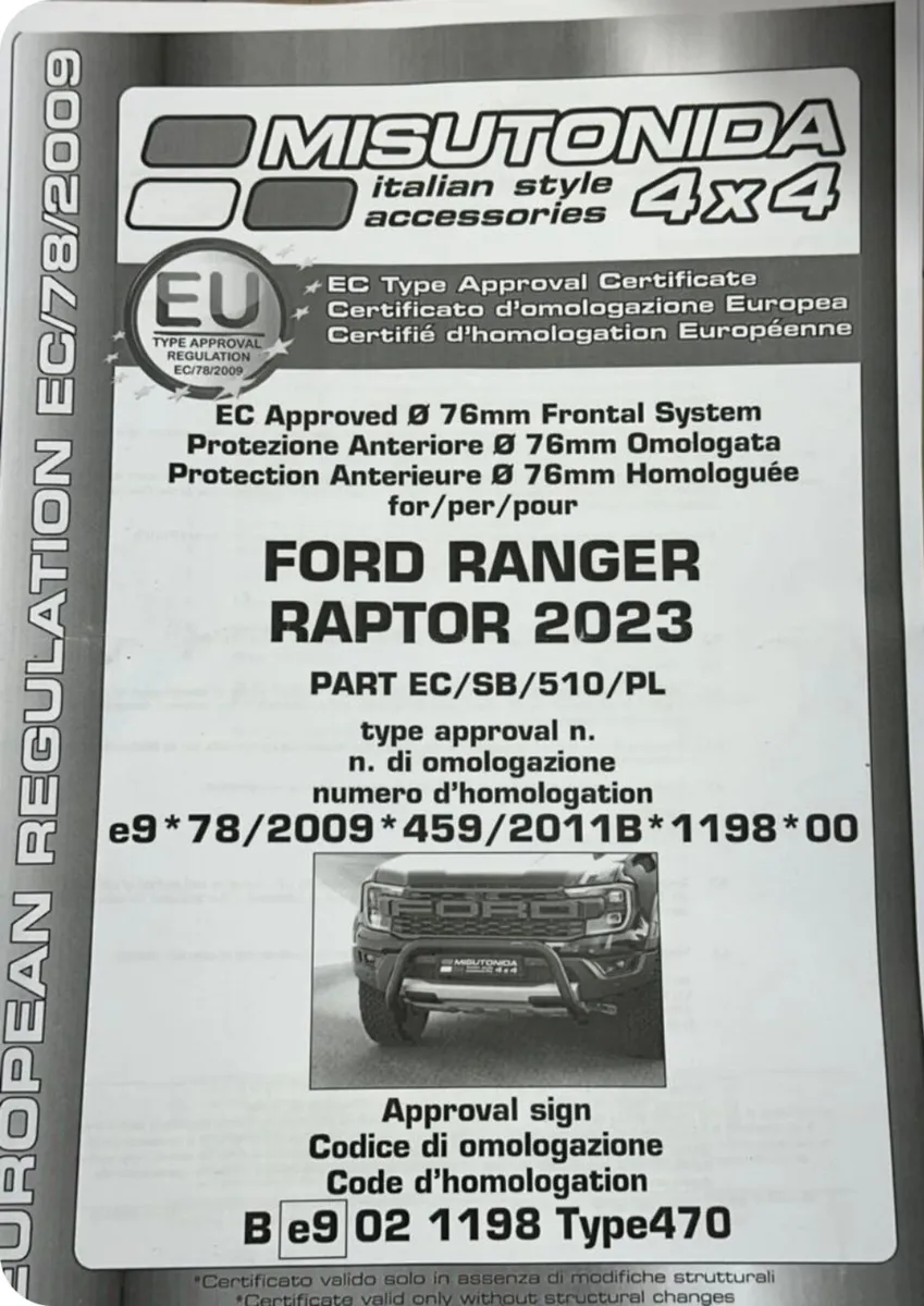 Bull bar for ford raptor 23-25 - Image 2