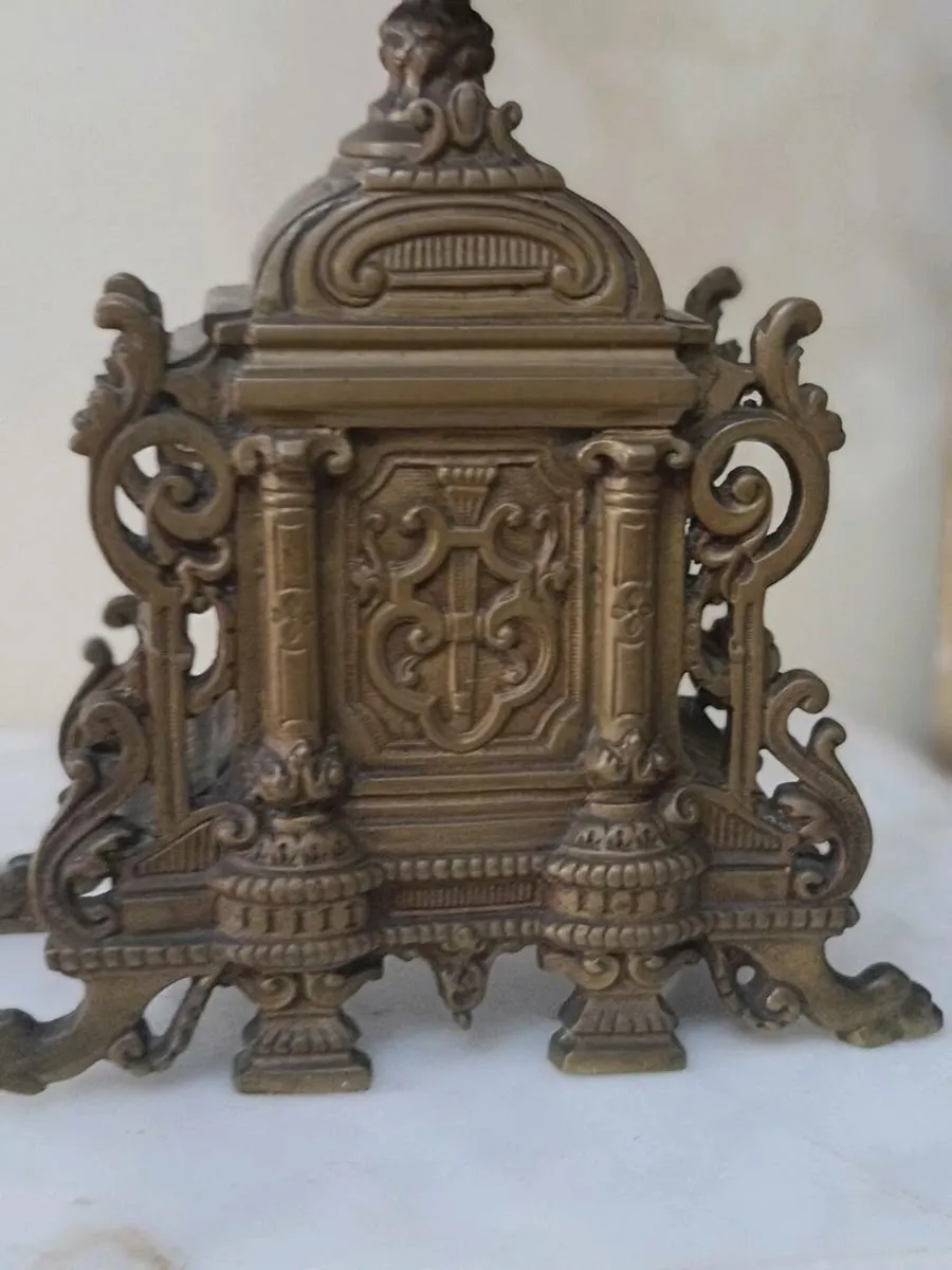 Antique brass candleabra POSTAGE AVAILABLE - Image 3
