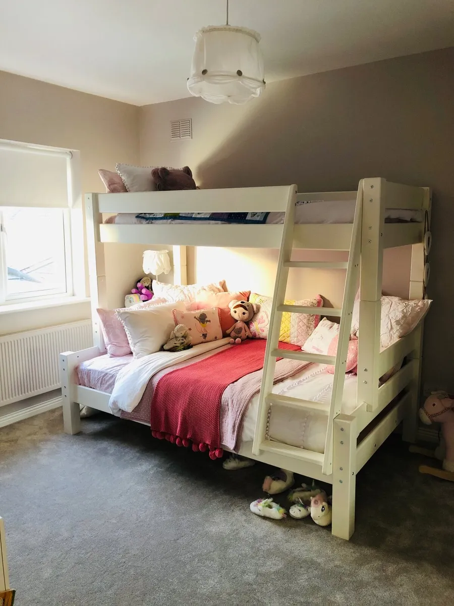 Kidz Beds Triple Bunk, Trundle & Mattresses - Image 1