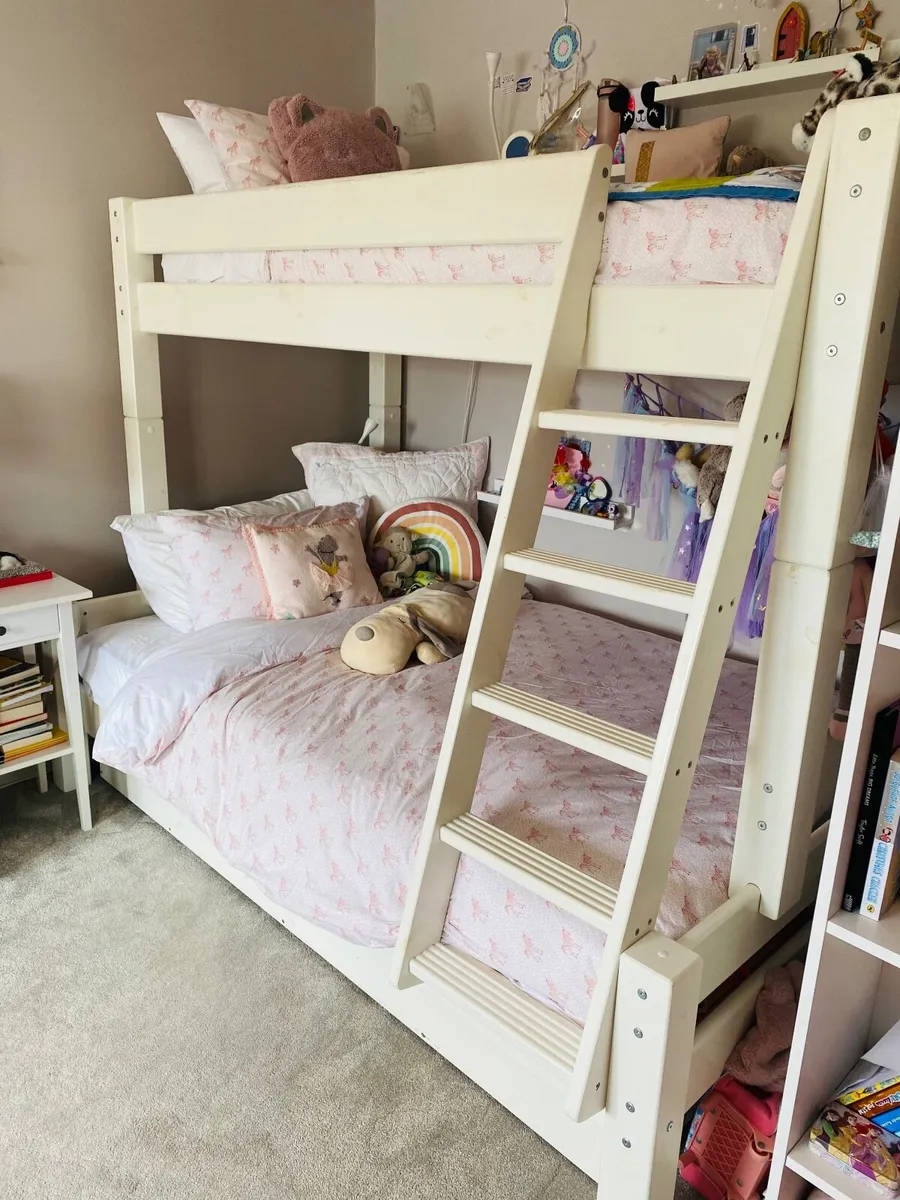 Kidz Beds Triple Bunk, Trundle & Mattresses - Image 3