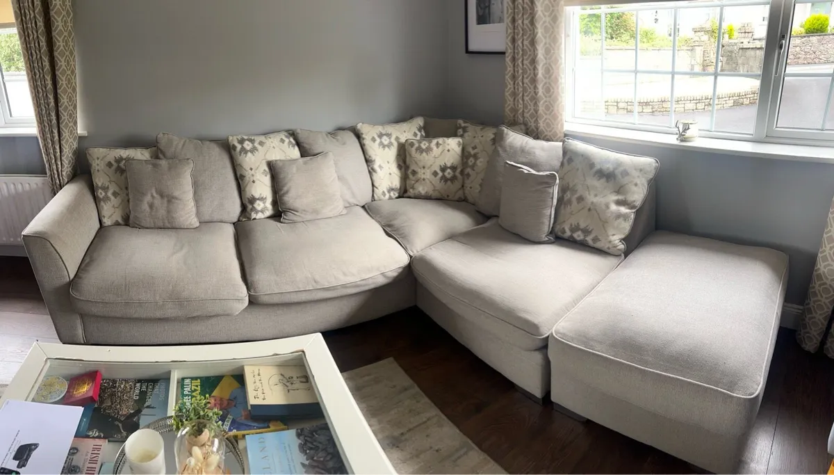 Fantasia Corner Sofa, Footstool & Armchair - Image 1
