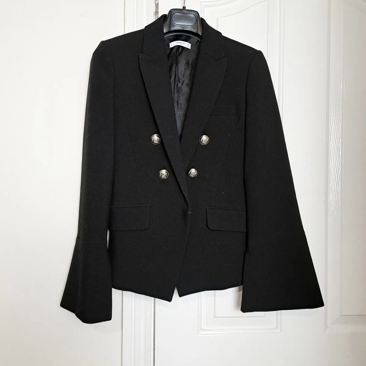 Mango Black Tailored Classic Blazer Size M - Image 1