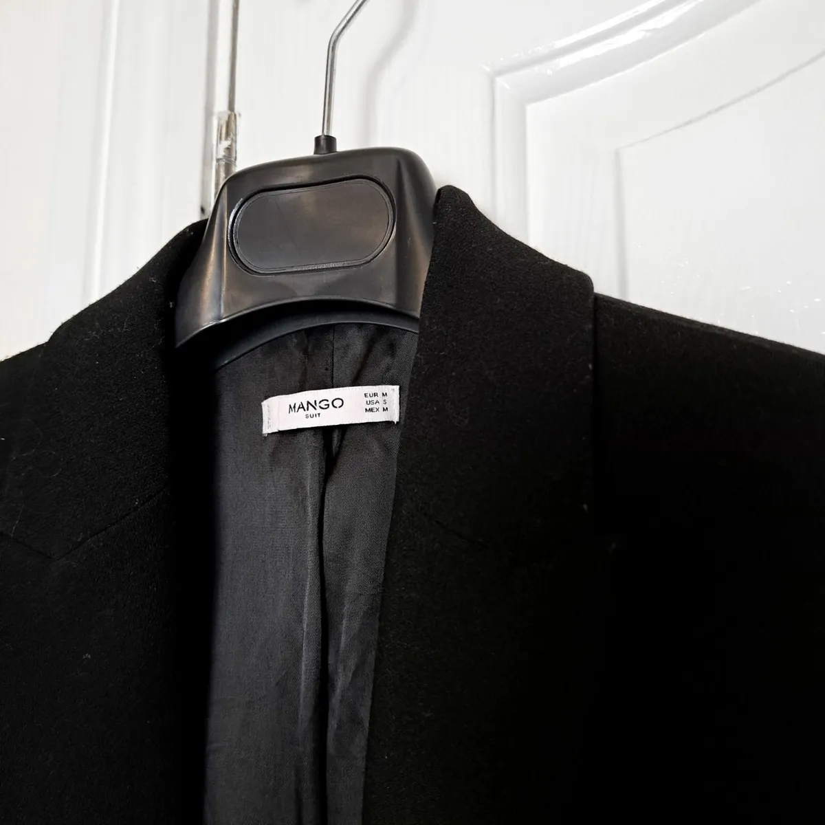 Mango Black Tailored Classic Blazer Size M - Image 3