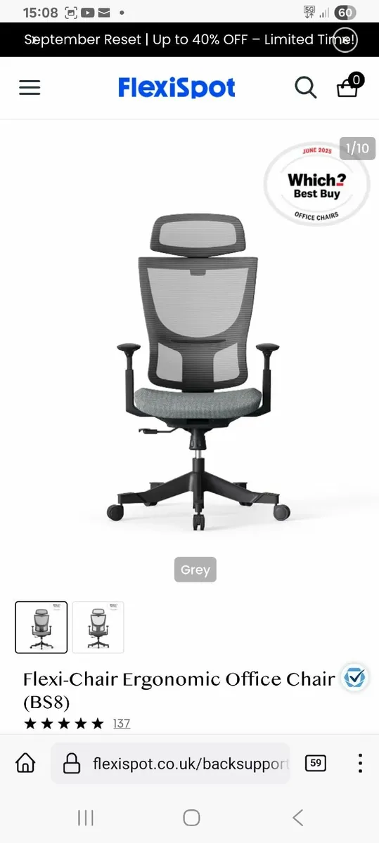Flexi Chair Ergonomic office Chair BS8 - Image 1