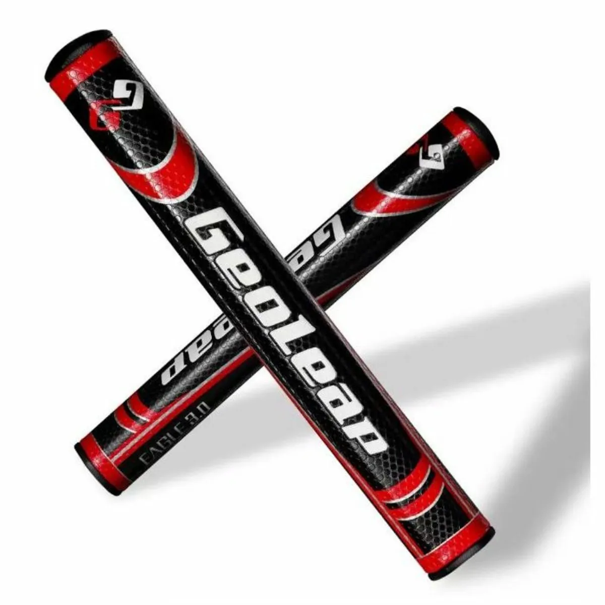Geoleap Eagle 2.0 PU Round Putter Grip - Black/Red