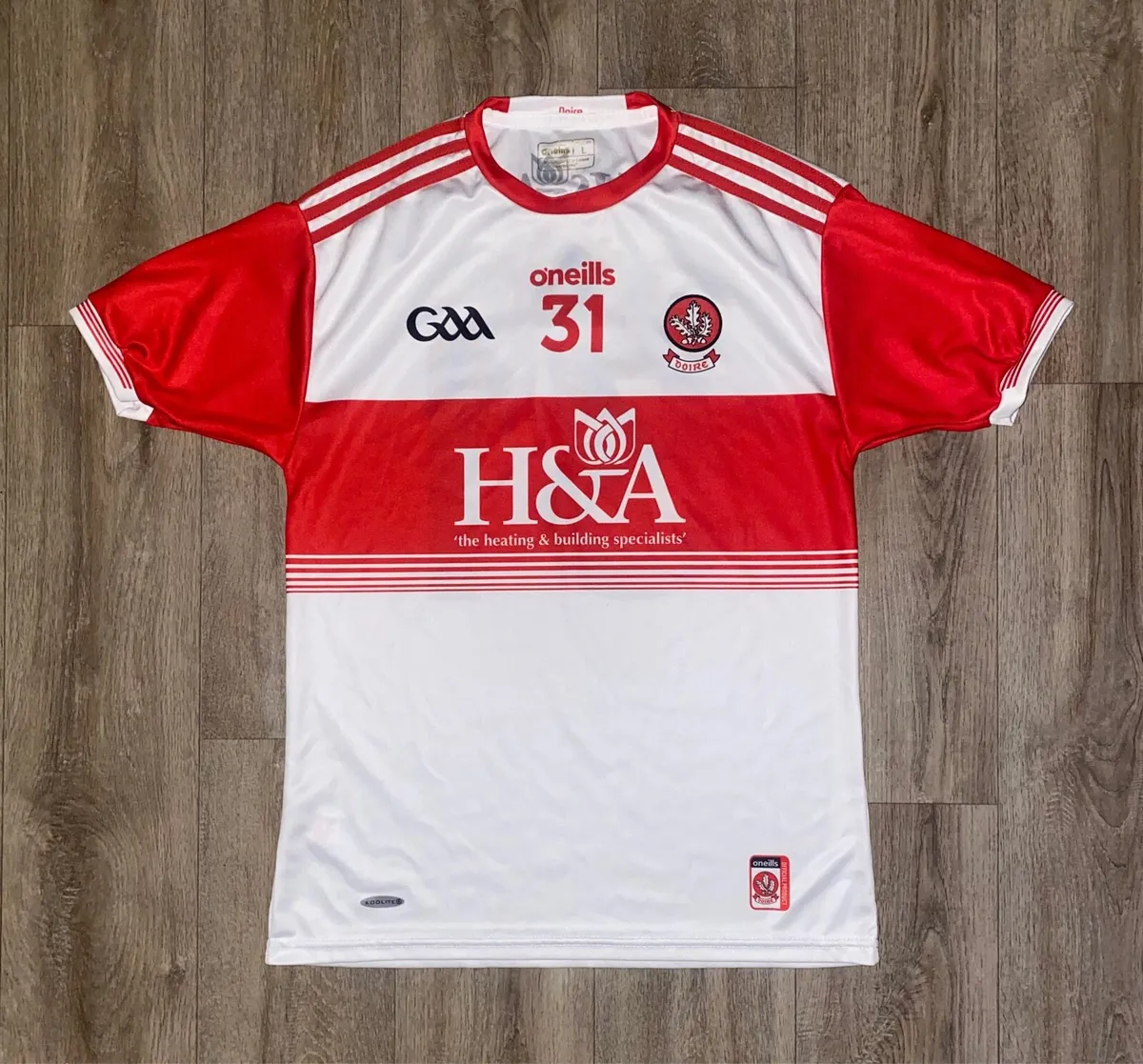 Derry GAA Player Issued GPS Jersey 2019-2020 - Image 1