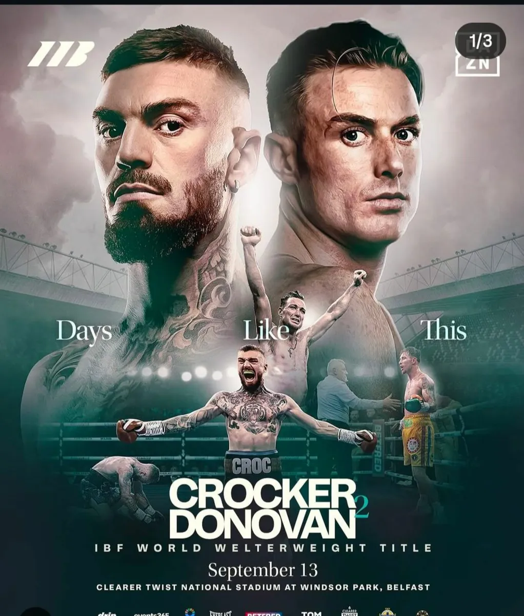 Donovan vs crocker 2 boxing ticket - Image 1