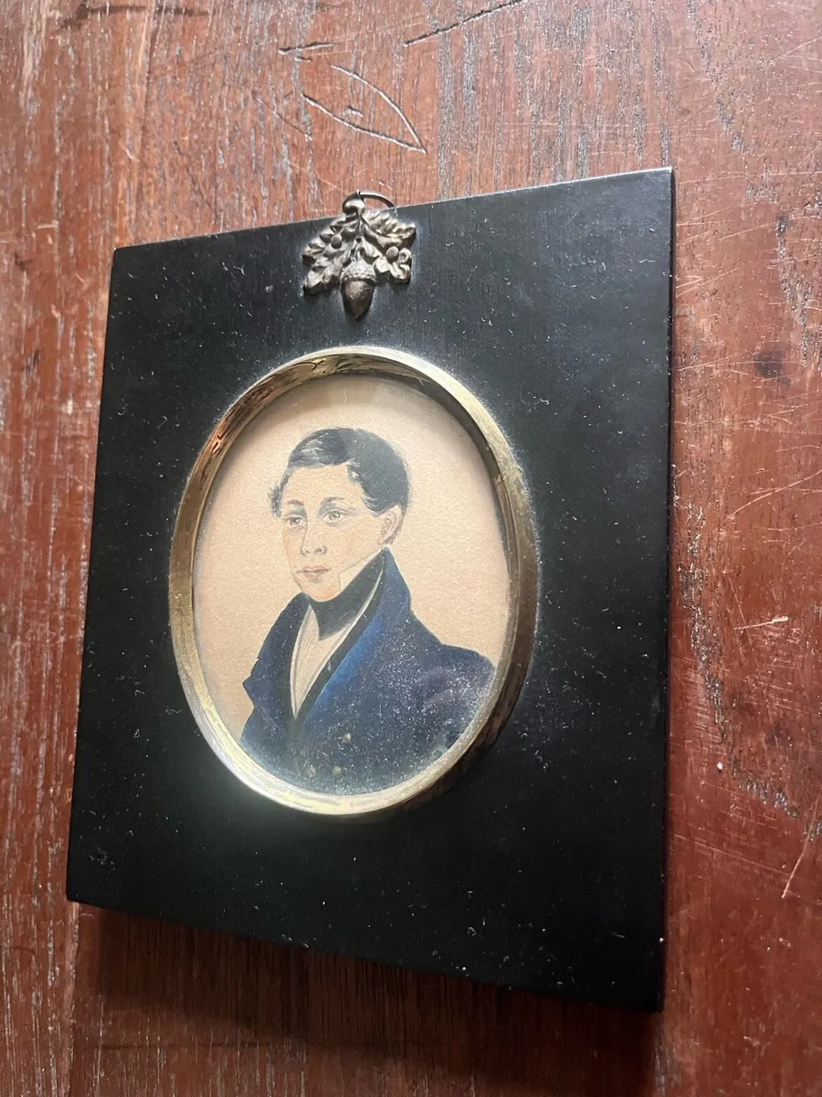 Pair of Victorian Miniature Portraits - Image 3
