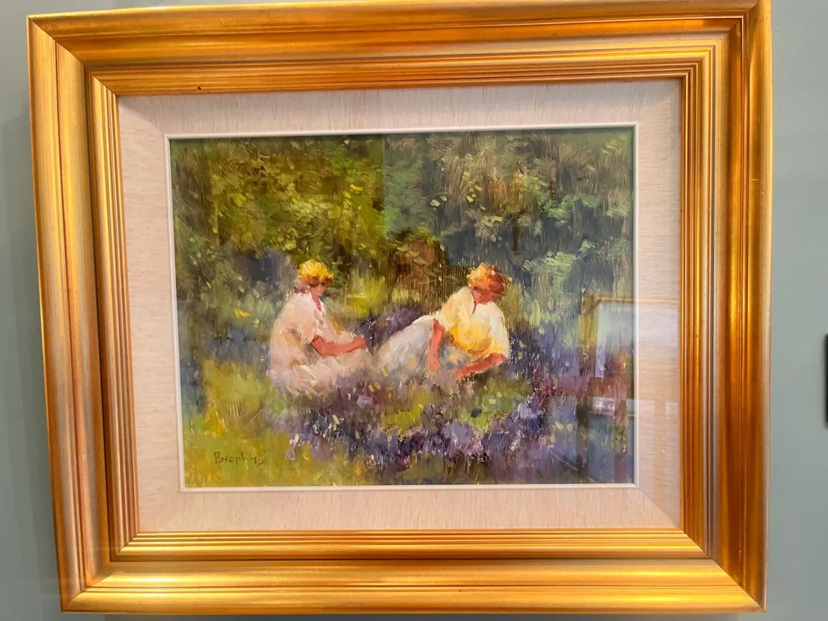 Elizabeth Brophy Bluebells painting - Image 1