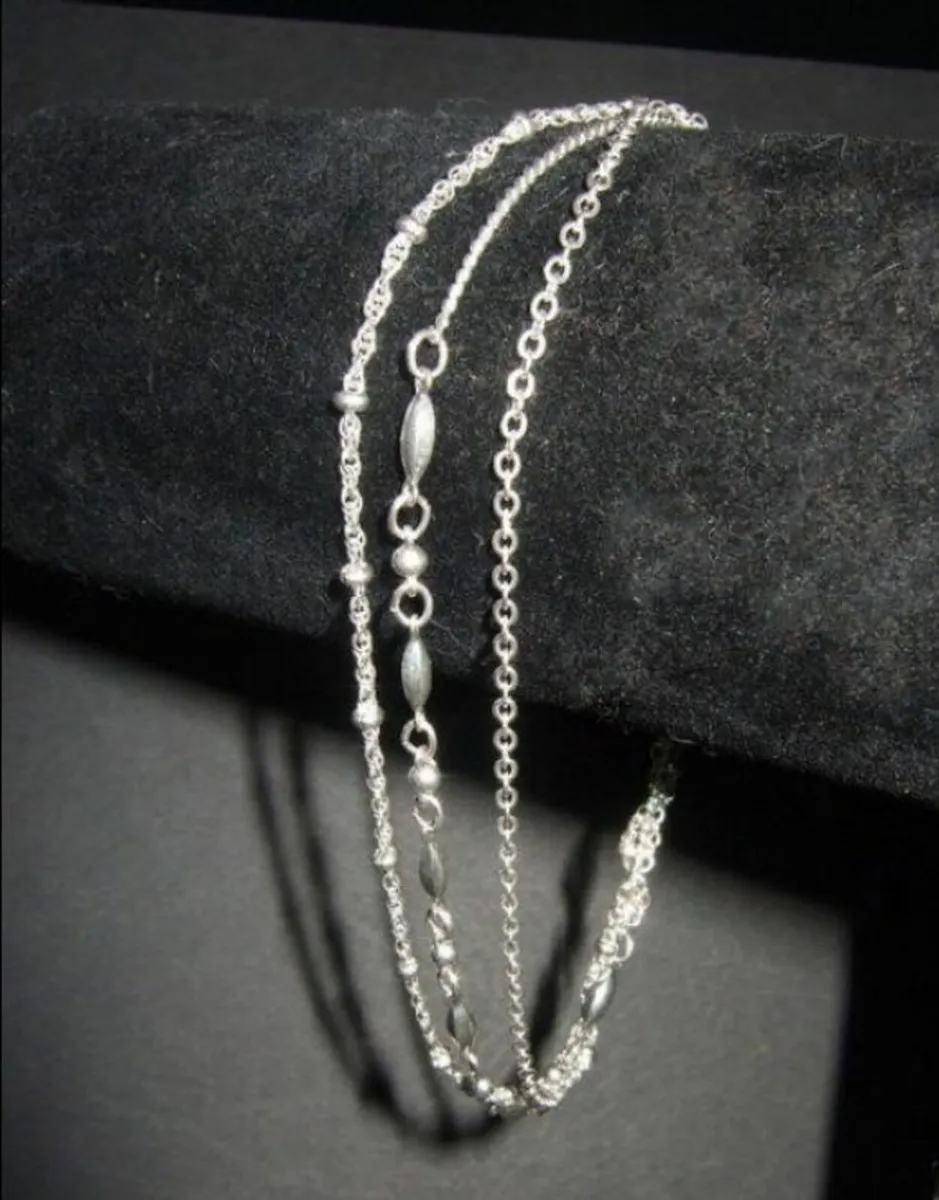 Vintage Hallmarked Silver Trilogy Chain - Image 3