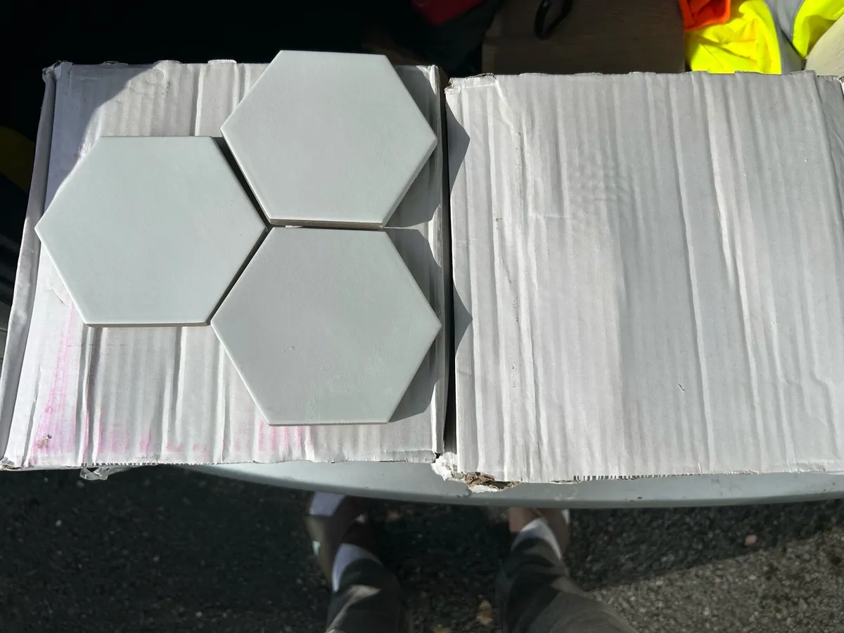 Equipe Kromatica - White Hexagon Tiles - Image 1