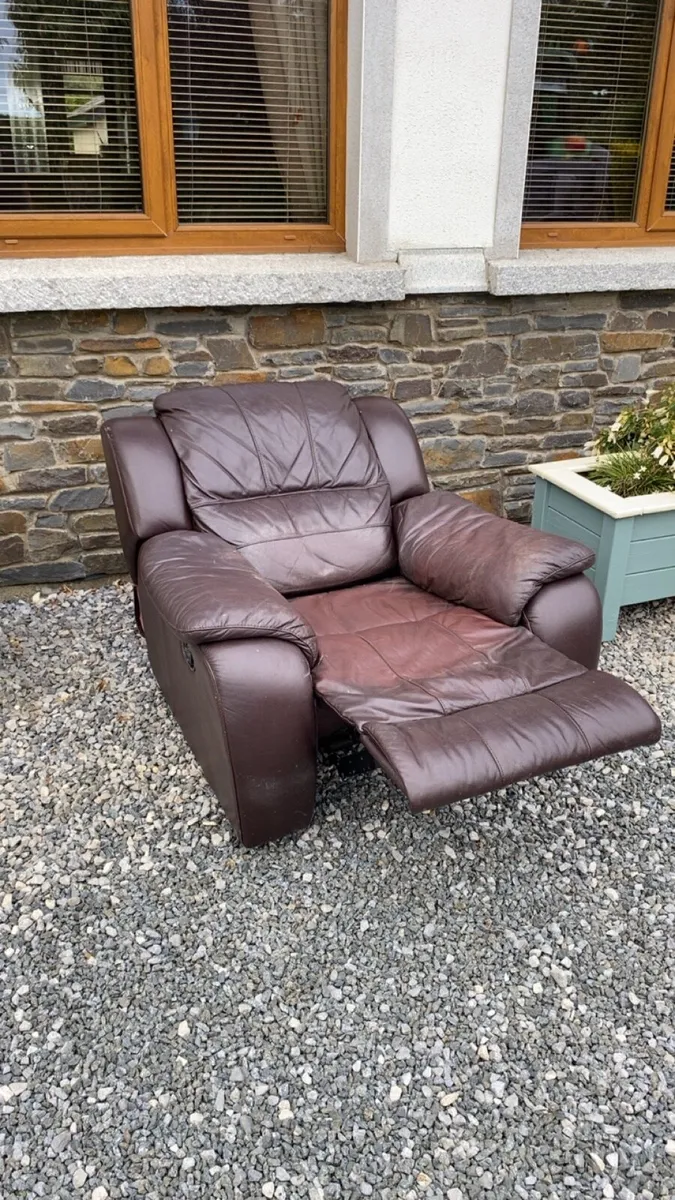 Leather sofa couch - Image 3