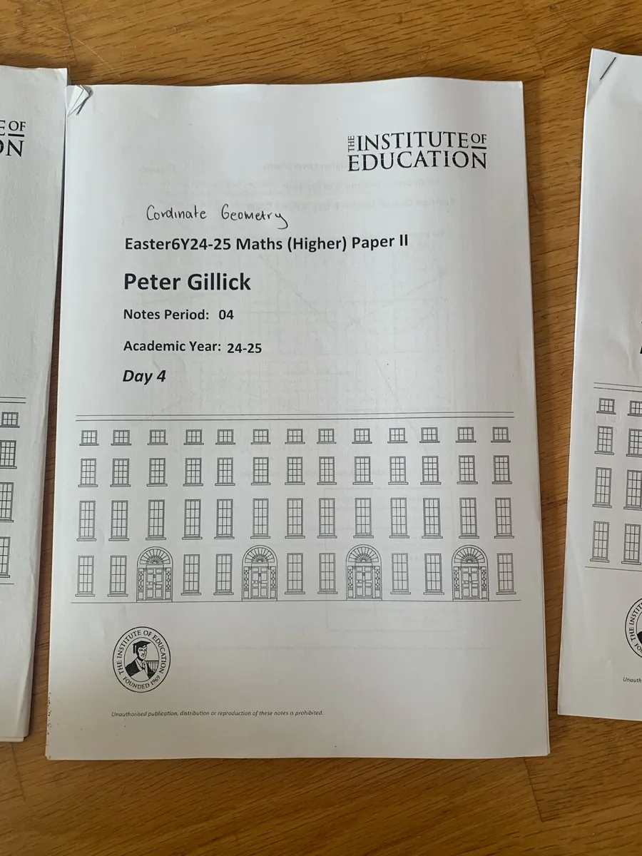 LC Higher Level Maths Paper 2 Institute notes - Image 4