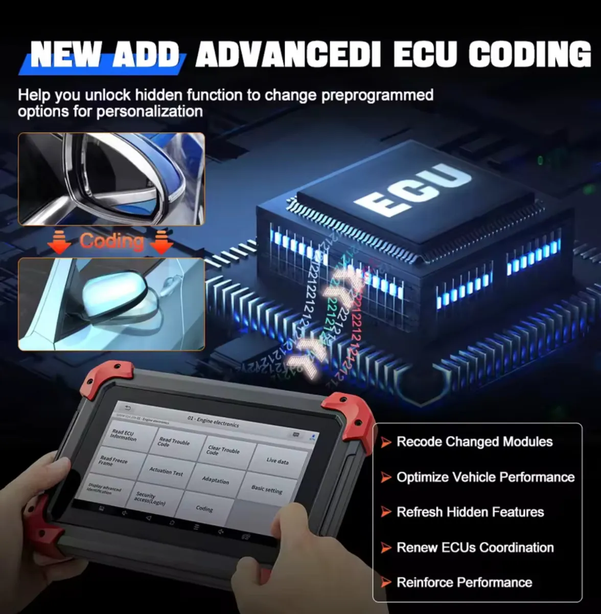 XTOOL D7 All System Car Diagnostic Tools - Image 2