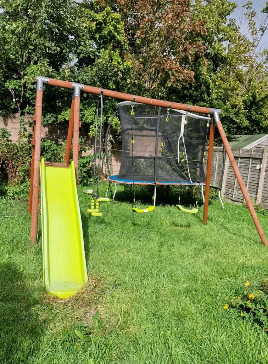 Swing Set with Wave Slide

(Wood) - Image 1